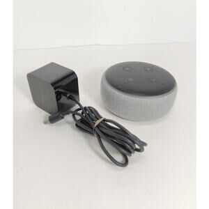 Echo Dot 3rd Gen Alexa Smart Speaker AI Virtual Assistant Cleaned Tested Grey